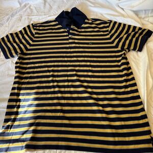 Brooks Brothers Original Fit XXL  Striped Blue And Yellow